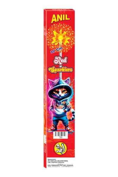 10 CM DELUXE RED SPARKLERS